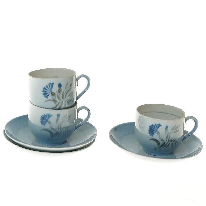 Demeter , 3 par kaffekopper fra B&G (str. Ø 7 & 14 cm)