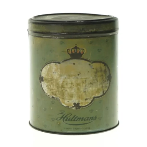 Dåse med print fra Hultmans (str. HØ: 19x16cm)