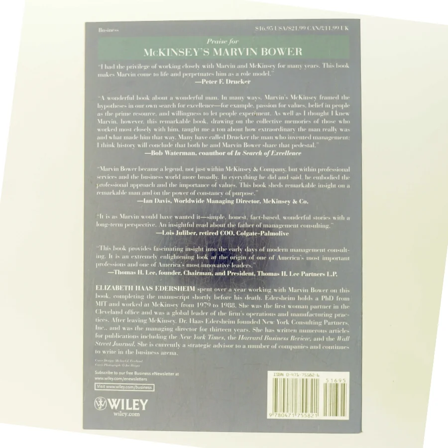 McKinsey's Marvin Bower : vision, leadership, and the creation of management consulting af Elizabeth Haas Edersheim (Bog)