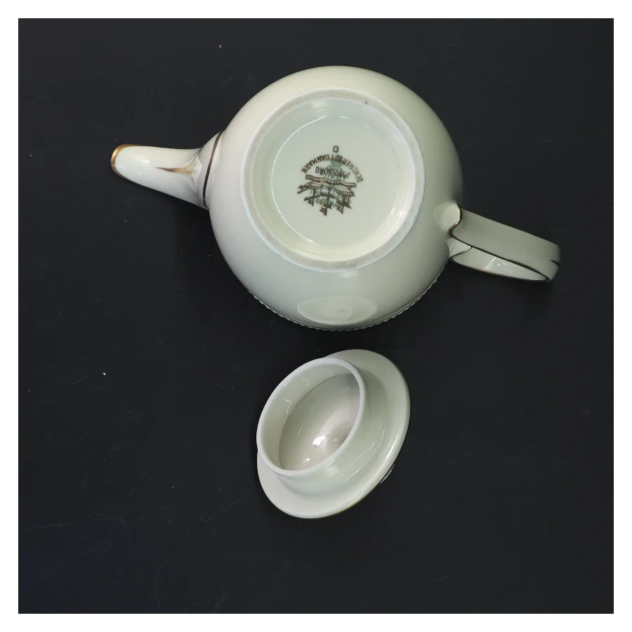 Porcelæns tekande med låg fra Rosenthal (str. 17 cm)