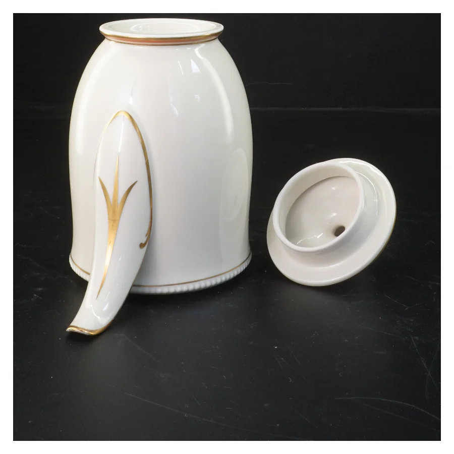 Porcelæns tekande med låg fra Rosenthal (str. 17 cm)
