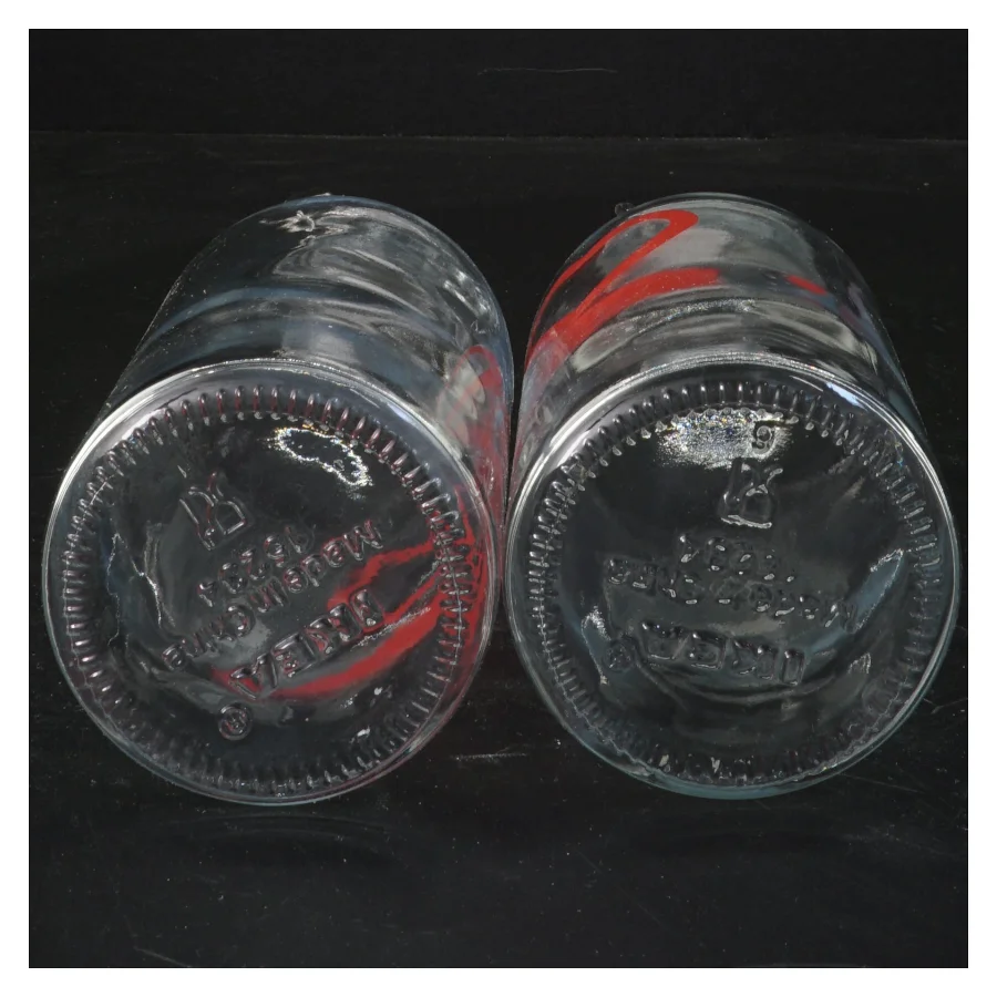 Glasflasker med hjerte fra IKEA (str. 22 cm)