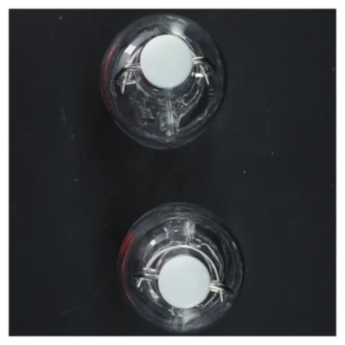 Glasflasker med hjerte fra IKEA (str. 22 cm)