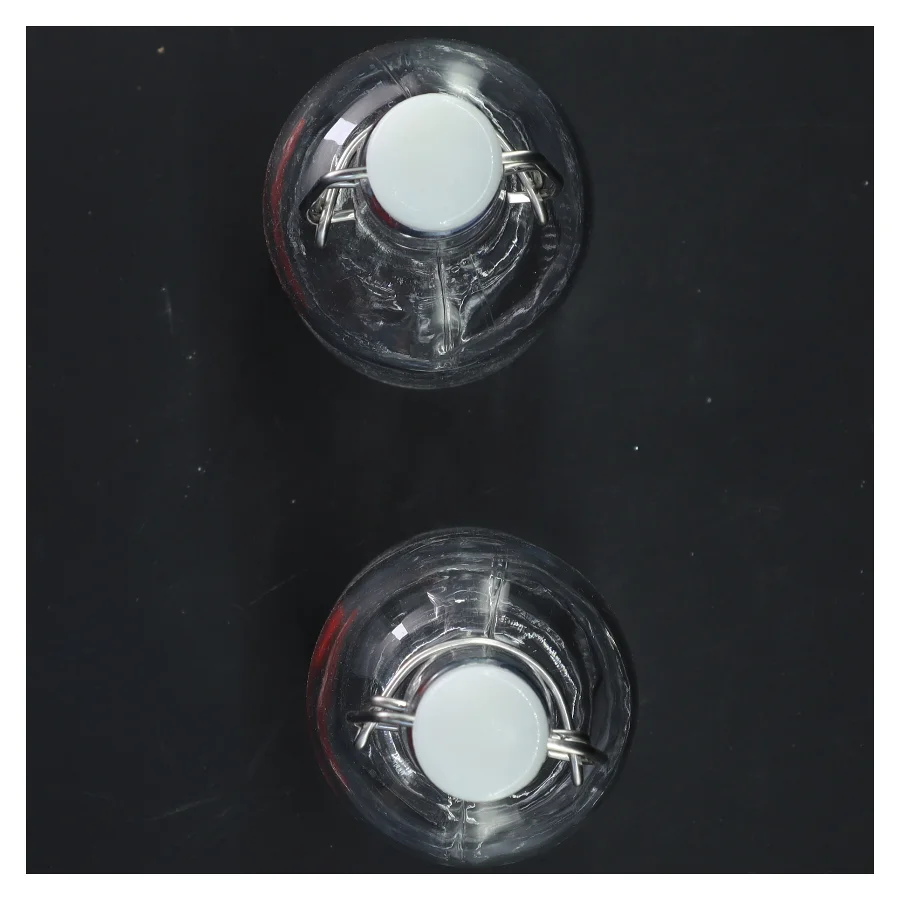 Glasflasker med hjerte fra IKEA (str. 22 cm)