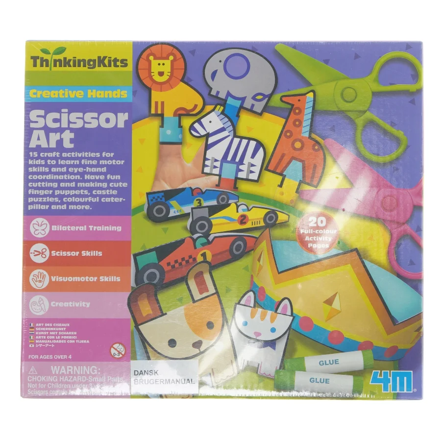 Krea sæt med saks kit (str. 24x21,5 cm)