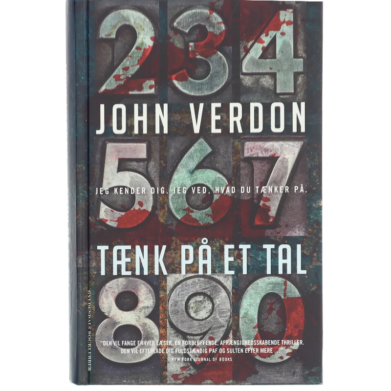Tænk på et tal af John Verdon (Bog)