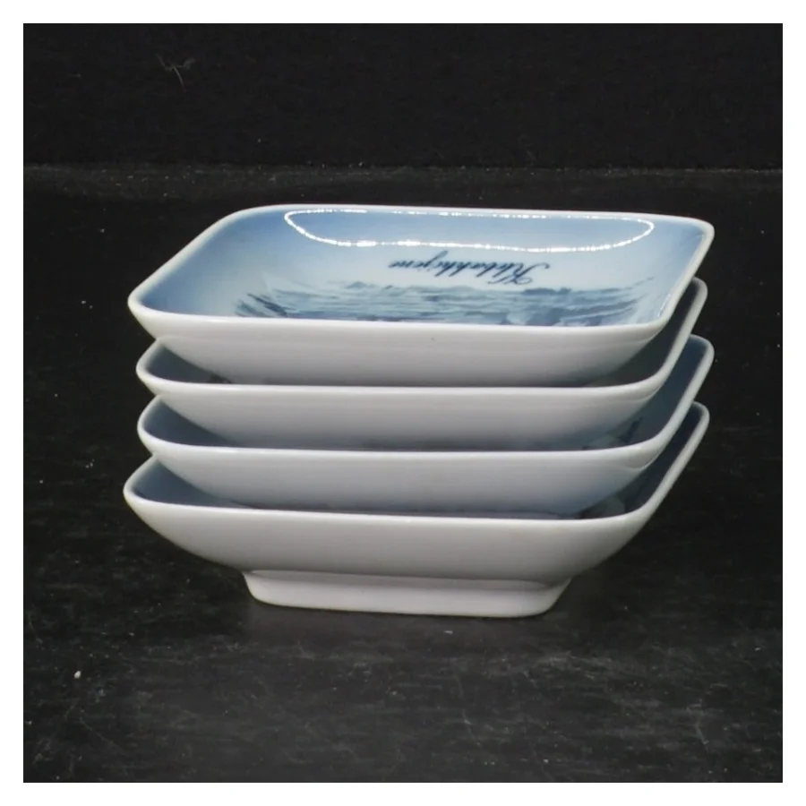 Royal Copenhagen mindeplatter fra Royal Copenhagen (str. 8,5 cm. 4 styk)
