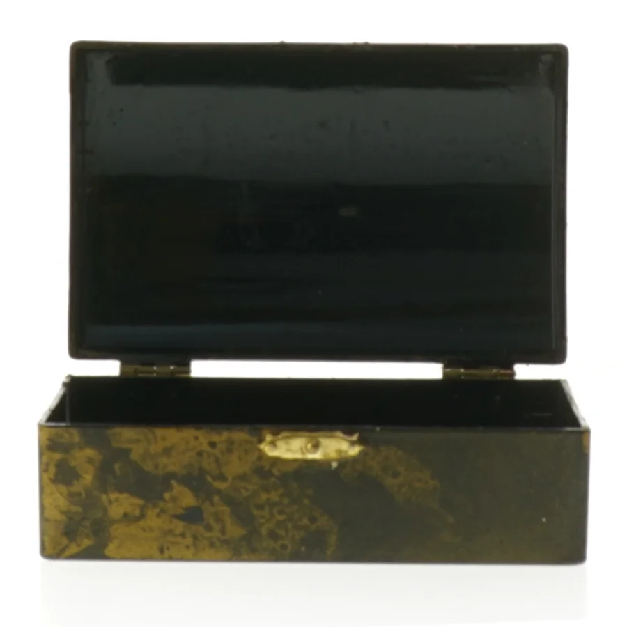 Vintage cigaretetui med blomstermotiv (str. 14x9 cm)