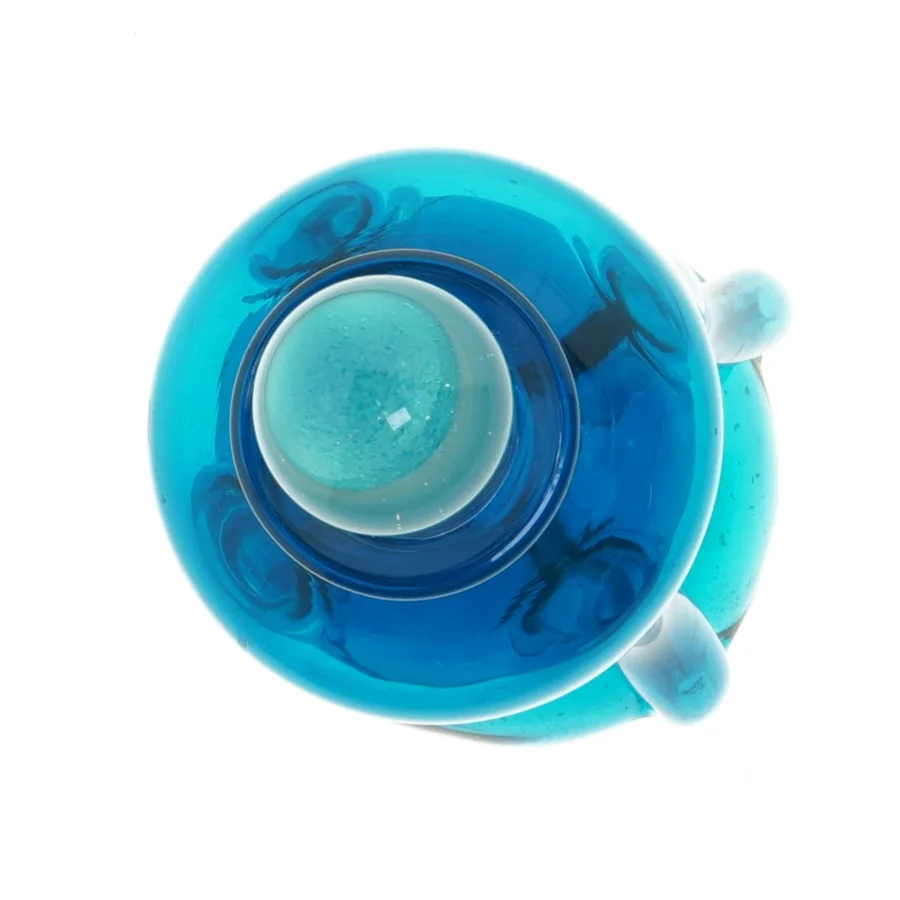 Blåt glas karaffel (str. 25 cm)