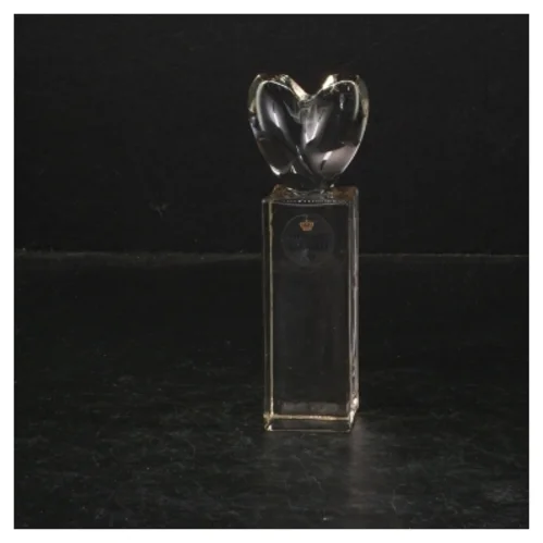 Glashjerte dekoration fra Holmegaard (str. 13 cm)