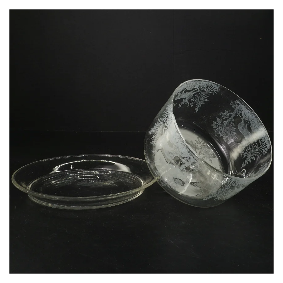 Kastrup Glasværk Osteklokke .( Ø 21x h 15,5 cm)