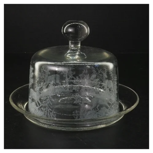 Kastrup Glasværk Osteklokke .( Ø 21x h 15,5 cm)