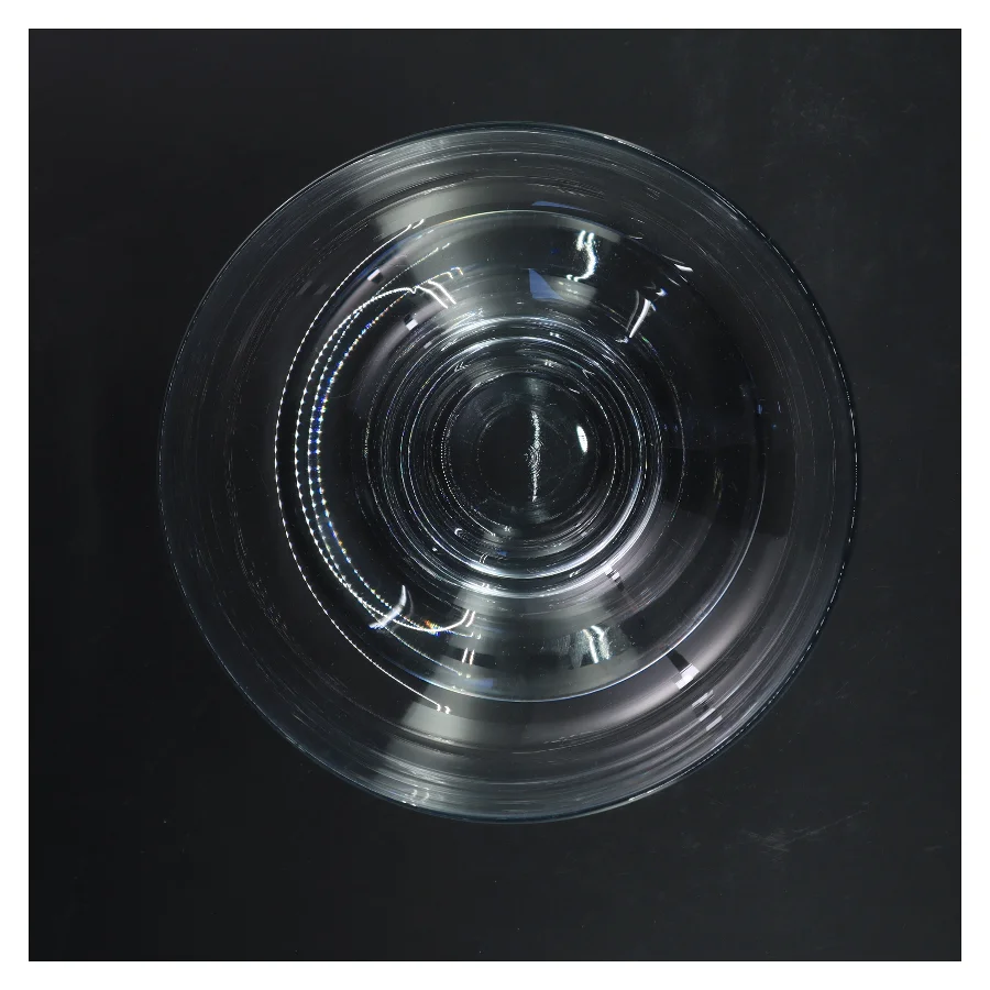 Holmegård glas skål med fod (str. Ø 19,5x h 15 cm)