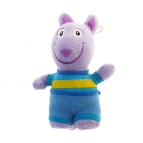 Tøjdyr i lilla dragt (str. 23 cm)