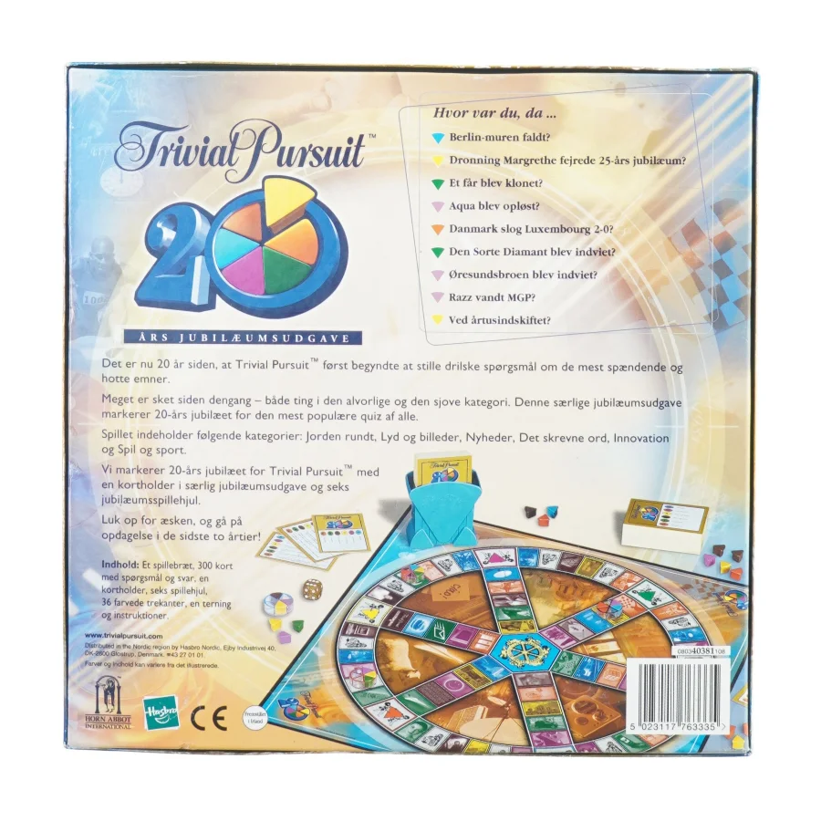 Trivial pursuit fra Hasbro (str. 27 x 27 cm)