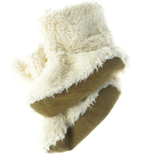 Faux fur hjemmesko (str. Udvendig sal 23 cm)