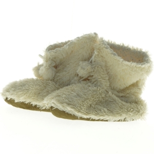 Faux fur hjemmesko (str. Udvendig sal 23 cm)