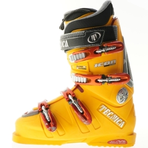 Brugte Skistøvler og Skitaske (str. 7,5)