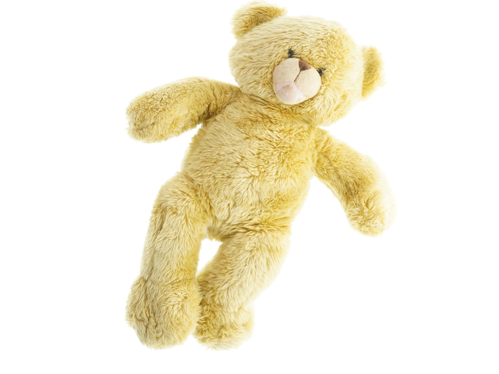 Gul plysbamse fra Build a Bear (str. 40 cm)