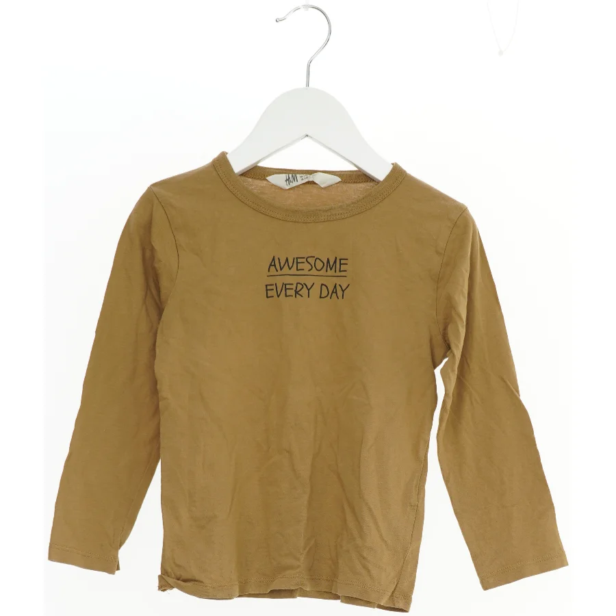 Langærmet t-shirt med print fra H&M (str. 98)