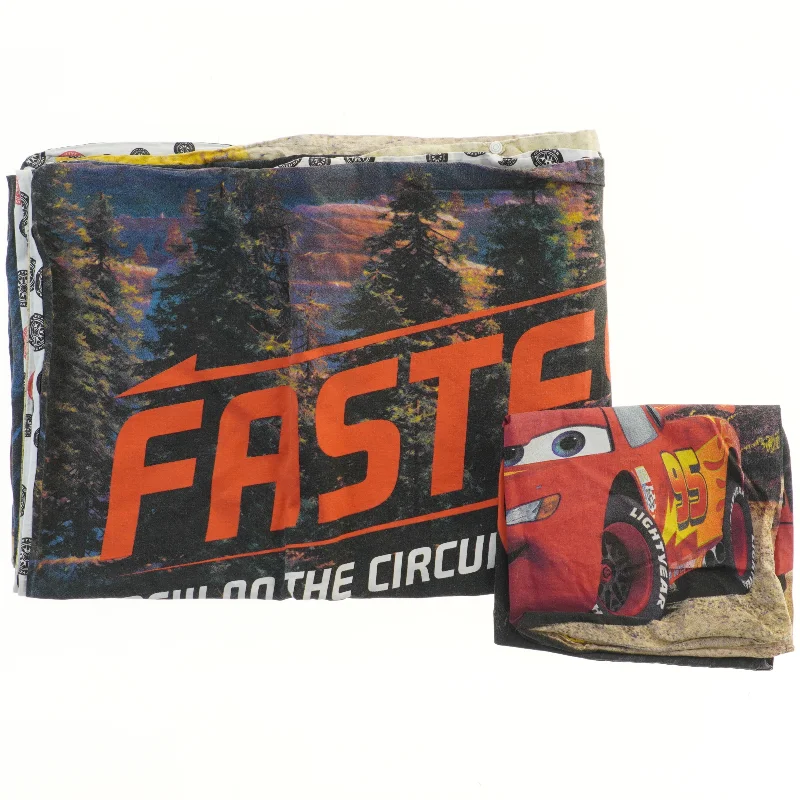 Børnesengetøj med Cars fra Disney (str. 43,5x38 & 93x132 cm)