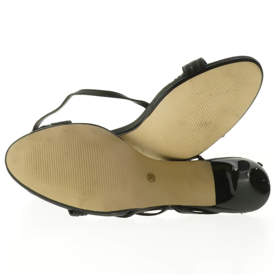 Sorte stiletsandaler fra Donna Girl (str. 39 )