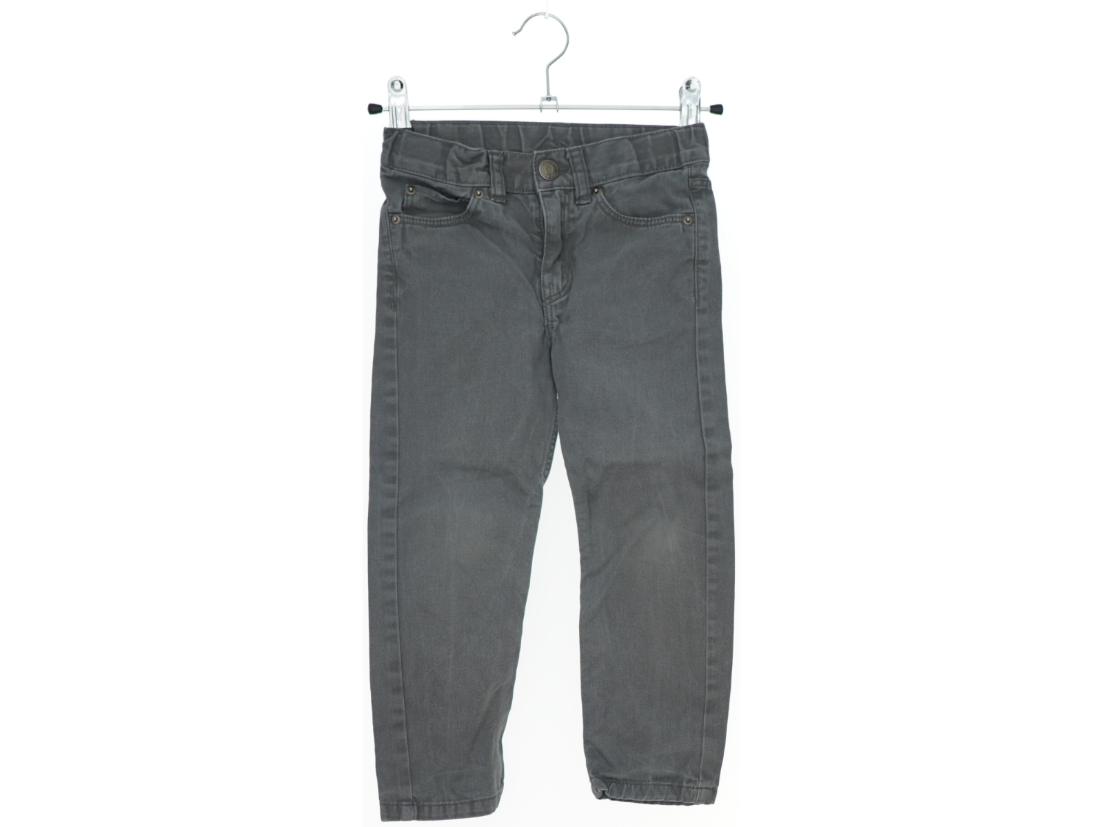 Bukser i grå denim fra H&M (str. 104)