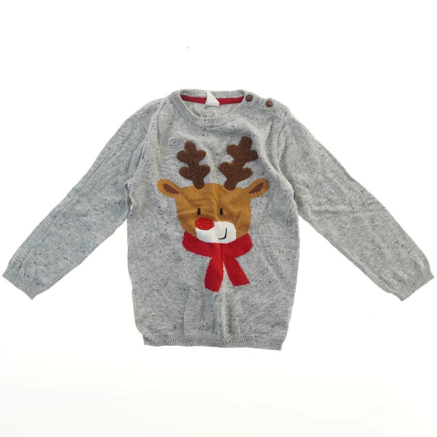 Julesweater med rensdyrmotiv fra H&M (str. 104)