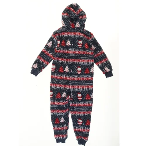 Jule-onesie med hætte (str. 98)