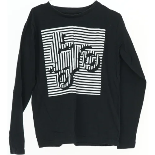  Sort langærmet t-shirt med motocross-motiv fra VRS (str. 140)