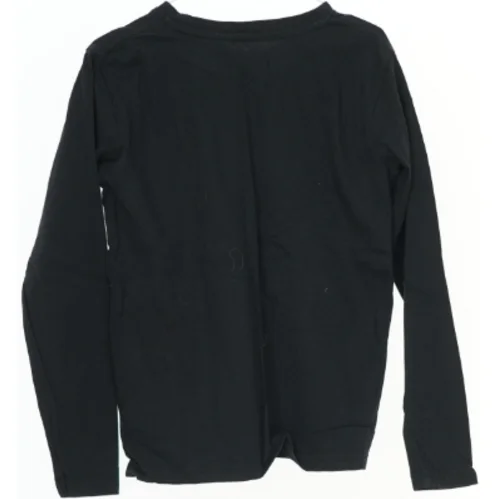  Sort langærmet t-shirt med motocross-motiv fra VRS (str. 140)