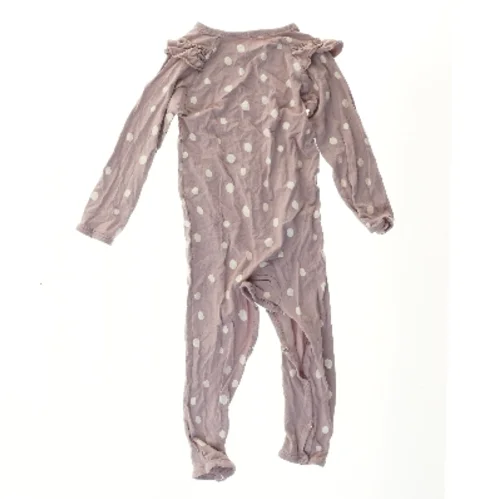 Natdragt med glimmerprikker og flæser til børn (str. 80)