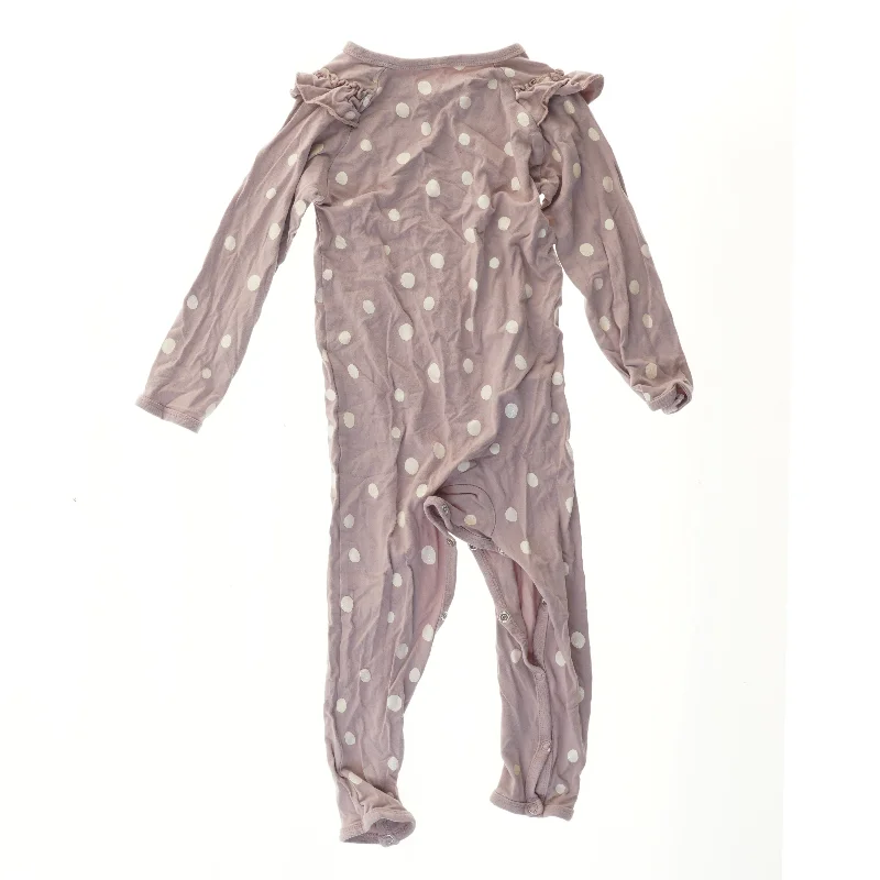 Natdragt med glimmerprikker og flæser til børn (str. 80)