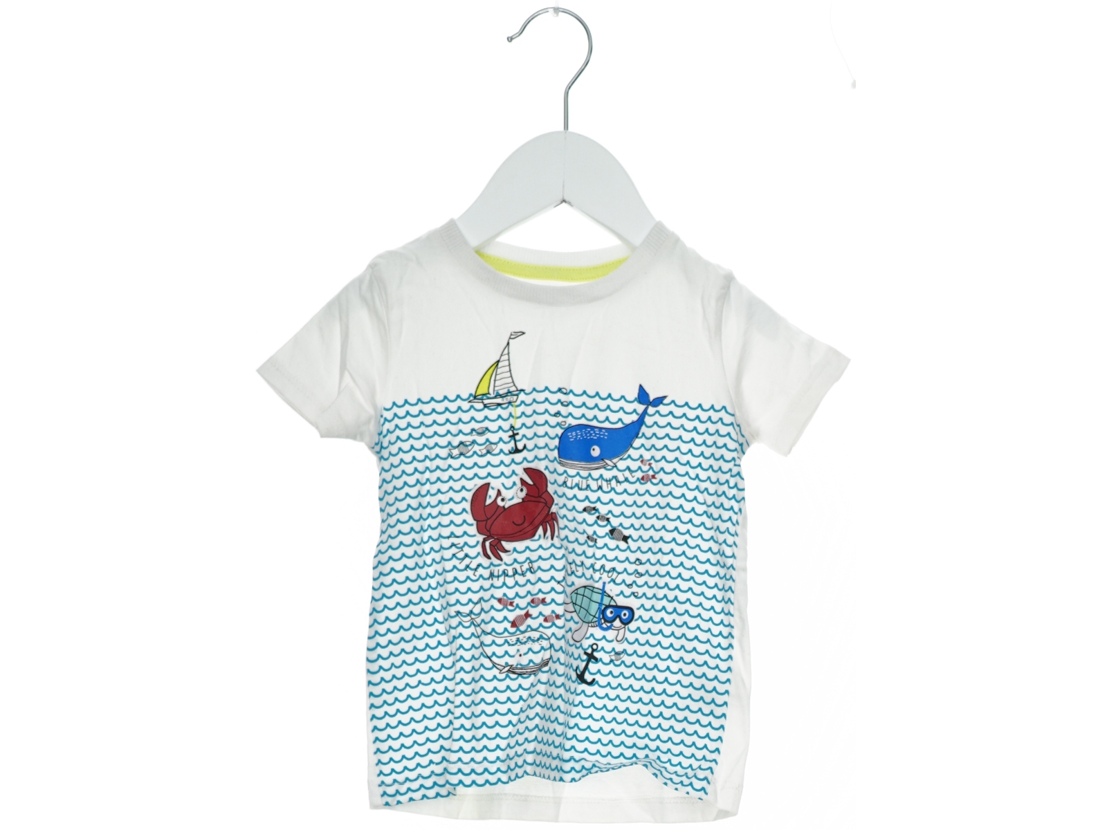 T-shirt med hav-motiv (str. 80)