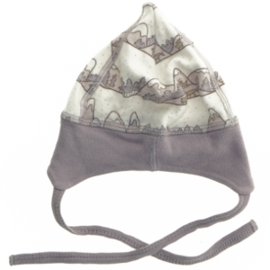 Babyhue med alpeprint fra Joha (str. 0-1 måned)