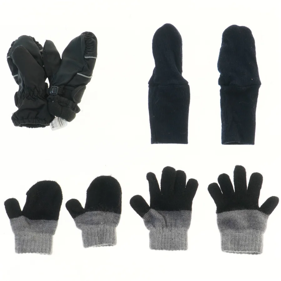 Børnehandsker sæt 4 stk (str. 4 stk 11,5 cm)