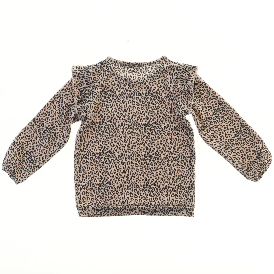 Langærmet leopardmønstret bluse fra Name It (str. 92)