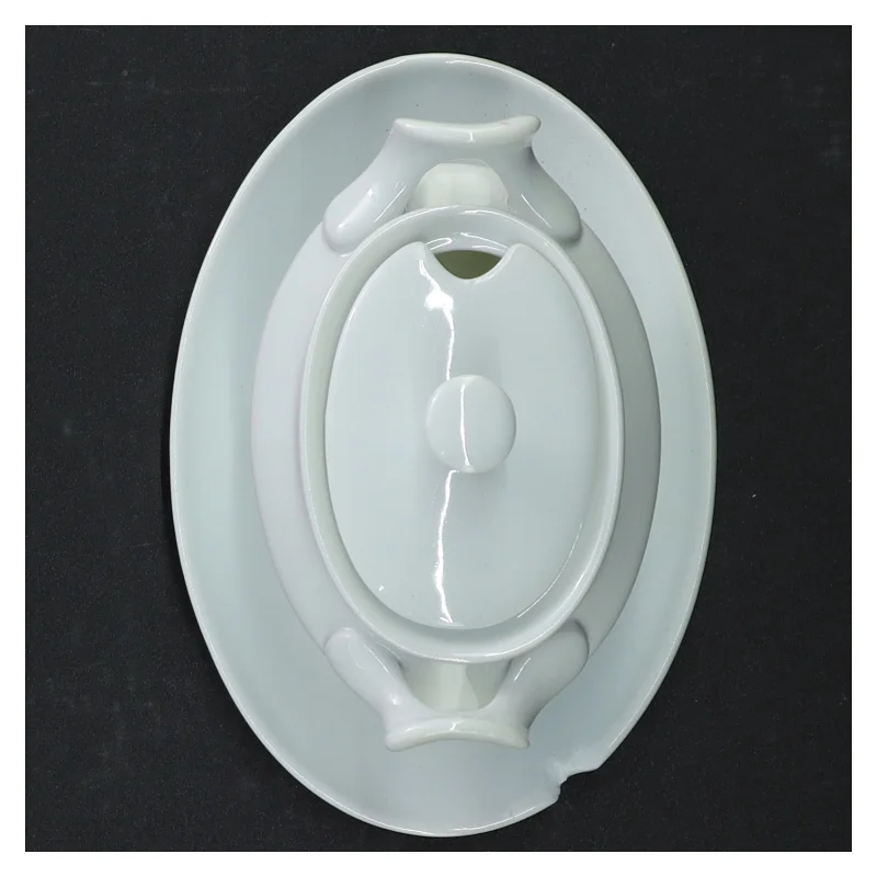 Porcelæn sovseskål (str. 14 x 10 cm)