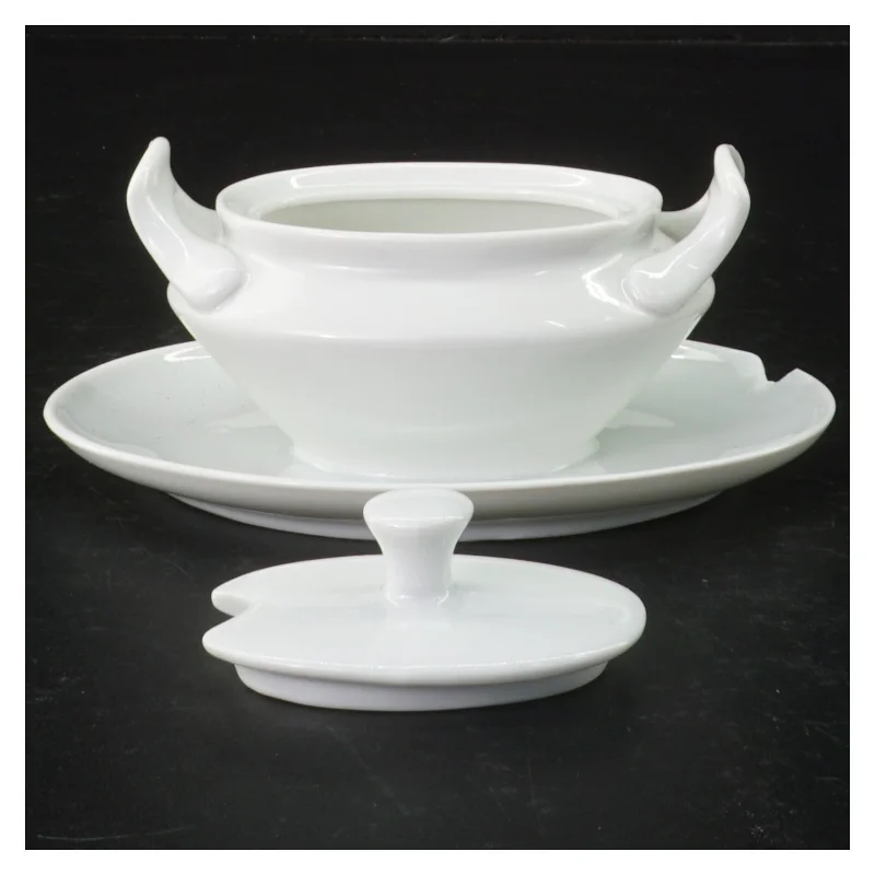 Porcelæn sovseskål (str. 14 x 10 cm)