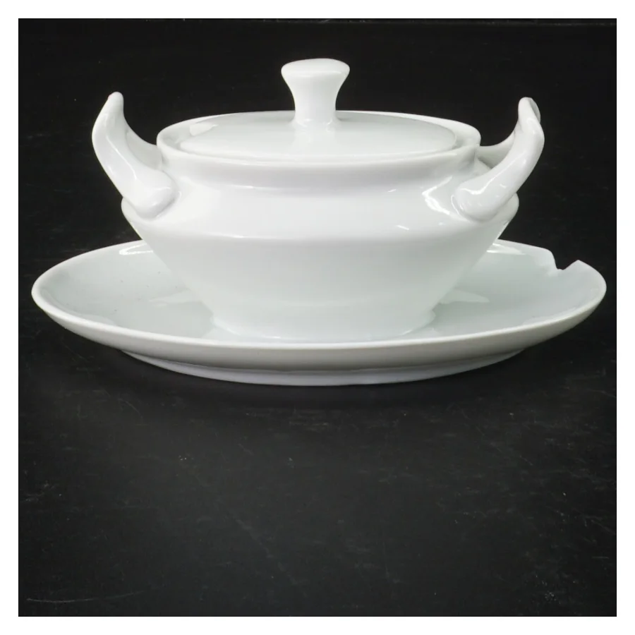 Porcelæn sovseskål (str. 14 x 10 cm)