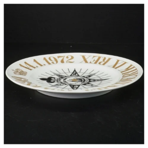 Mindetallerken for Frederik IX fra B&G (str. 25 cm)