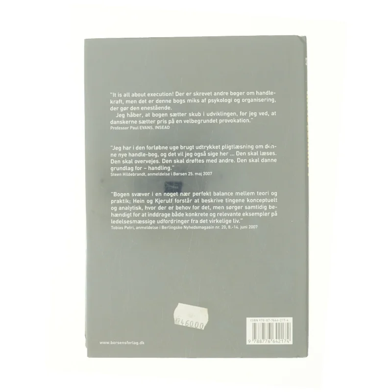 Handlekraft af Tune Hein-Sørensen, Stig Kjerulf (Bog)