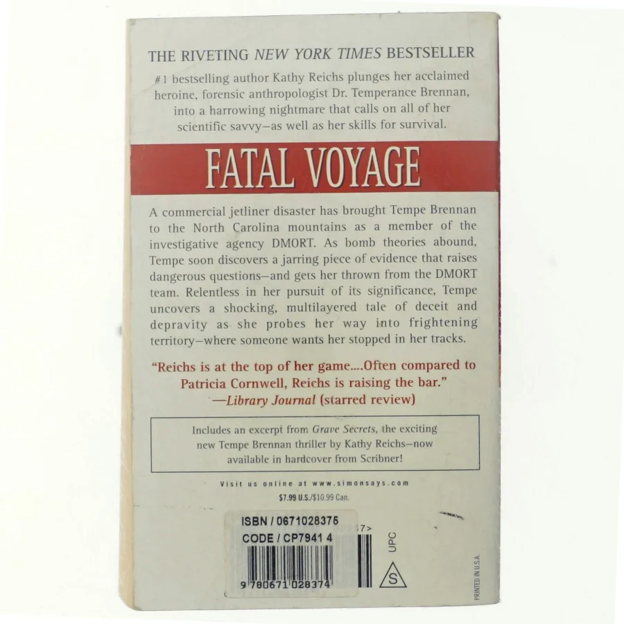 Fatal Voyage af Kathy Reichs (Bog)