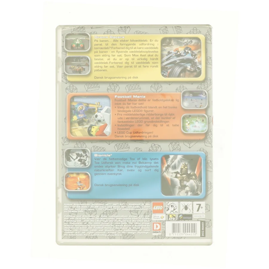 3 Games - Drome racers, Football mania, Bionicle (PC)
