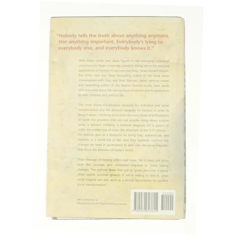 Honest to God : a Change of Heart That Can Change the World by Neale Donald, Blanton, Brad Walsch af Brad Dr. Blanton (Bog)