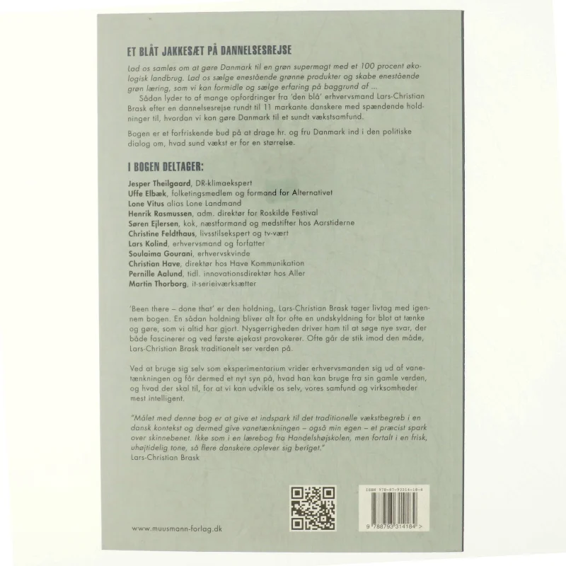 Vilje til forandring af Lars-Christian Brask (Bog)