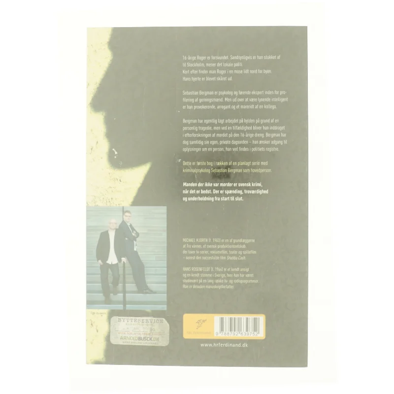 Manden der ikke var morder af Michael Hjorth (f. 1963-05-13), Hans Rosenfeldt (Bog)