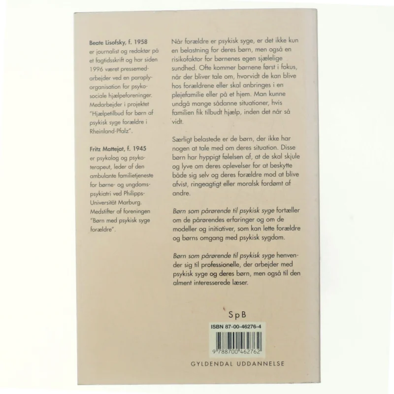 Børn som pårørende til psykisk syge (Bog)