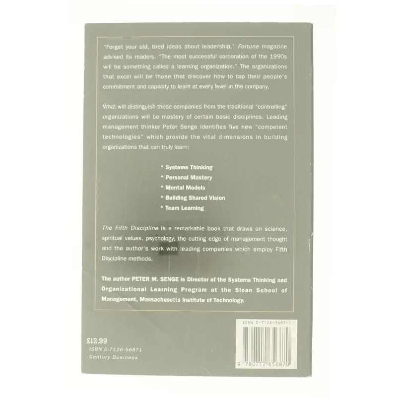 The Fifth Discipline : the Art and Practice of the Learning Organization af Peter M. Senge (Bog)