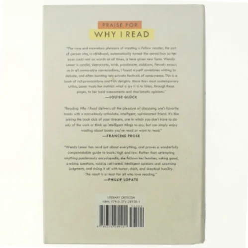 Why I Read : the serious pleasure of books (Bog)